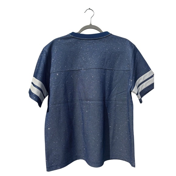 NWT The Wild Collective x Anthropologie Chicago Cubs Short Sleeve Jersey Tee, S - Picture 2 of 9